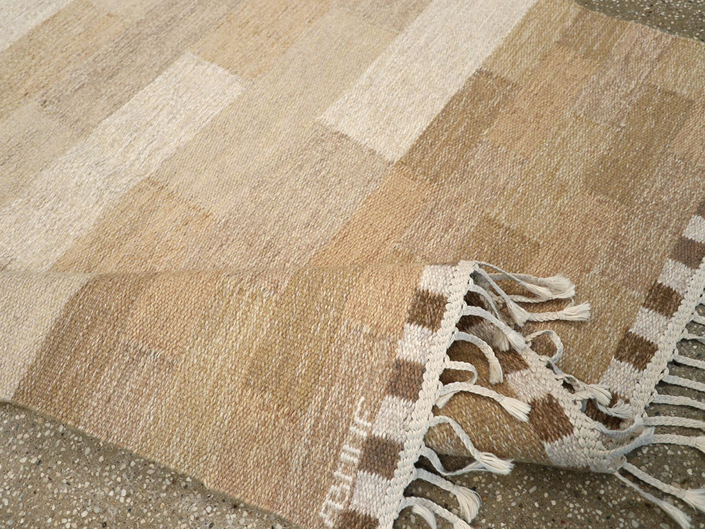 Vintage Swedish Flatweave Kilim Rug, No.33209 - Gsblank