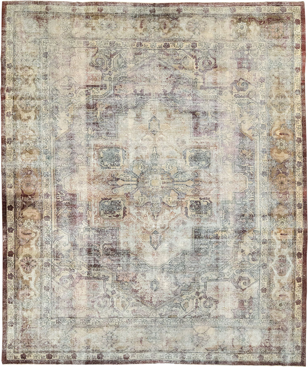 Antique Indian Agra Room Size Carpet, No.33211 - Gsblank