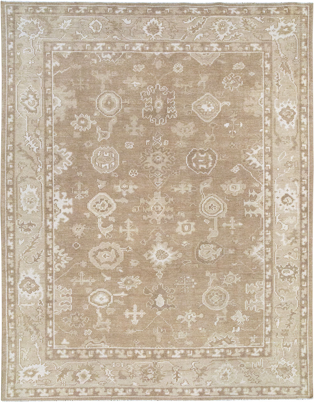 Modern Turkish Oushak Accent Carpet, No.33213 - Gsblank