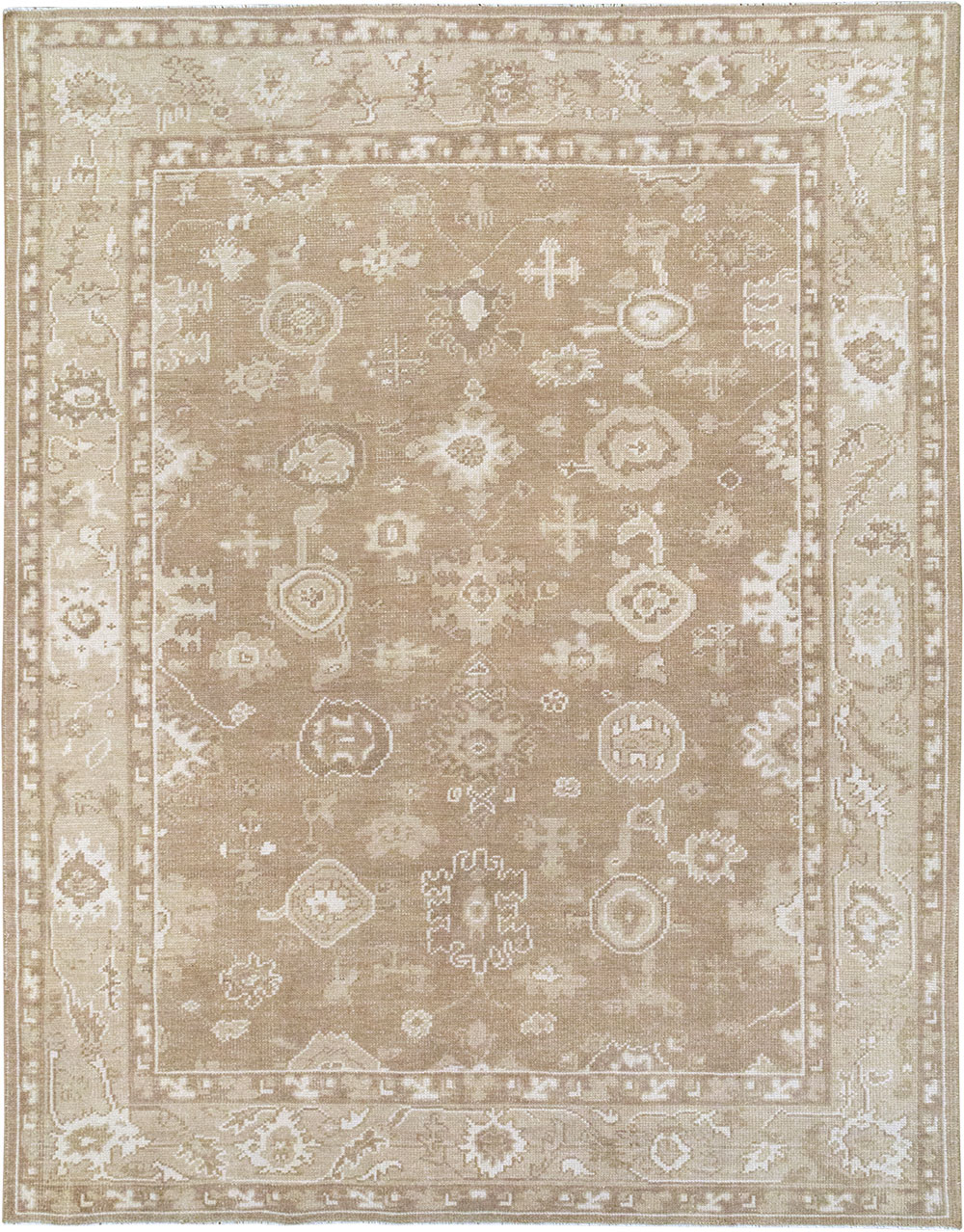Modern Turkish Oushak Accent Carpet, No.33213 - Gsblank