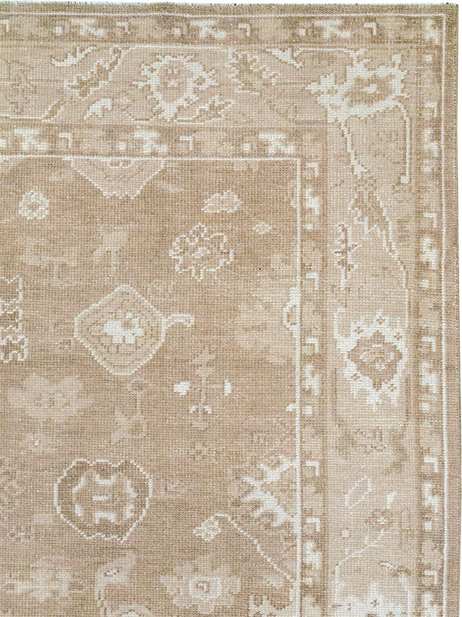 Modern Turkish Oushak Accent Carpet, No.33213 - Gsblank