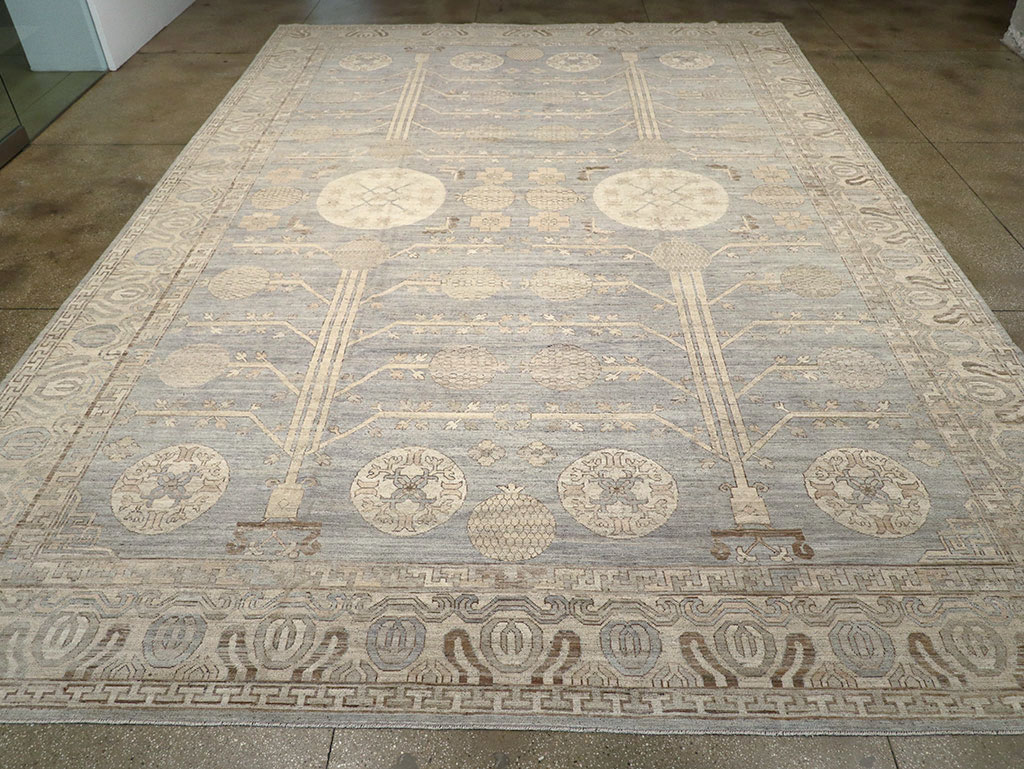 Modern East Turkestan Khotan Oversize Carpet, No.33214 - Gsblank