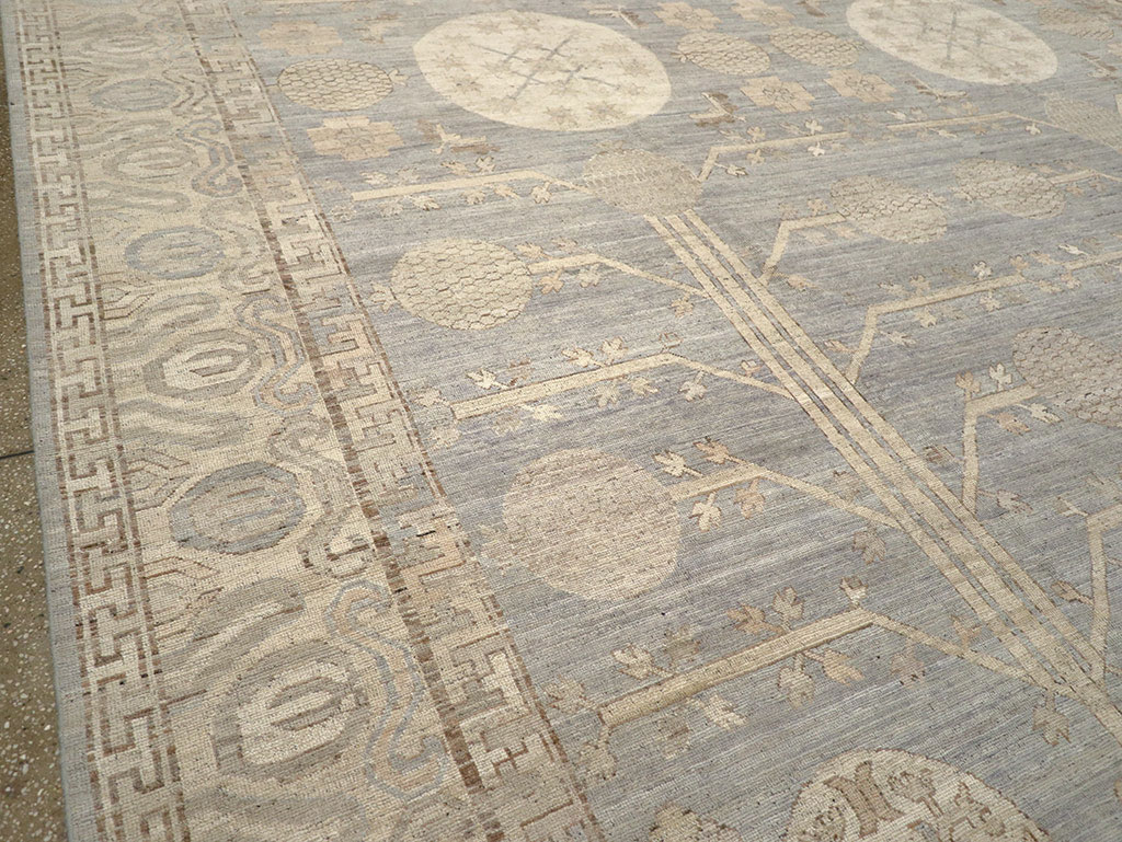 Modern East Turkestan Khotan Oversize Carpet, No.33214 - Gsblank