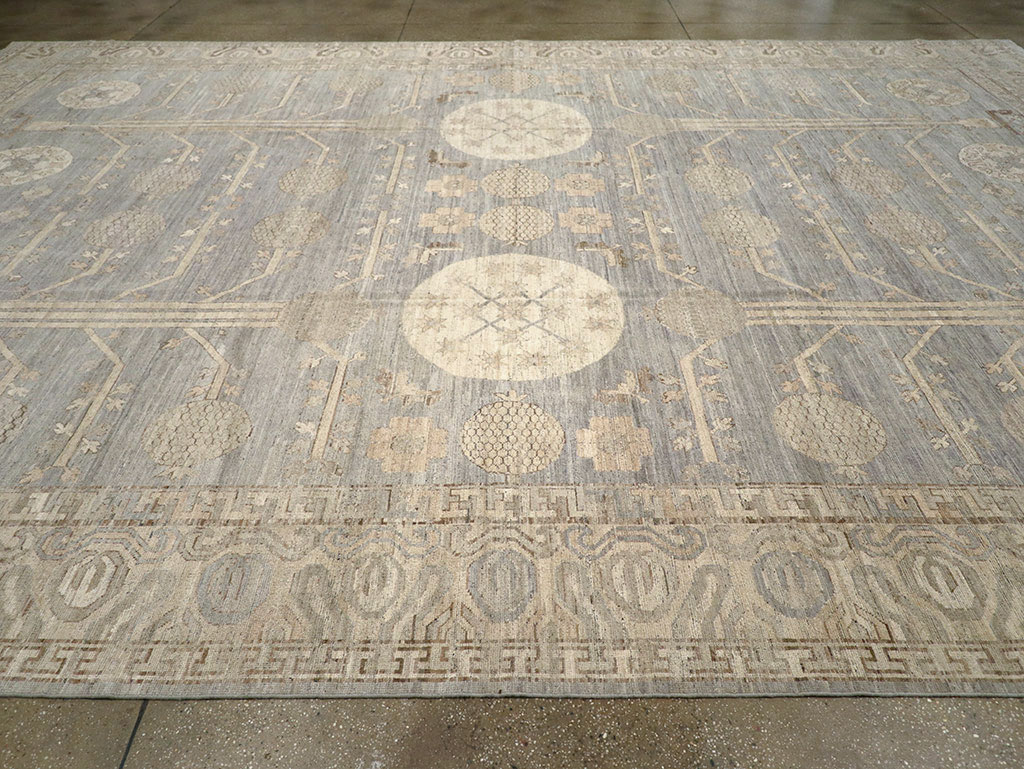 Modern East Turkestan Khotan Oversize Carpet, No.33214 - Gsblank