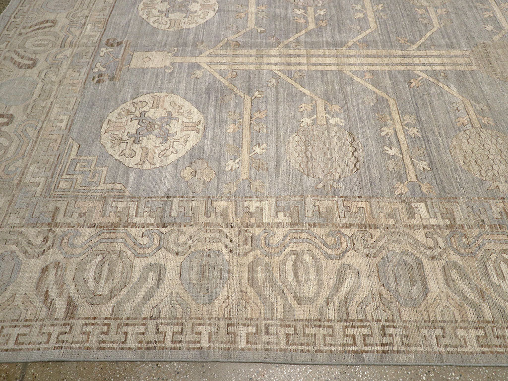 Modern East Turkestan Khotan Oversize Carpet, No.33214 - Gsblank