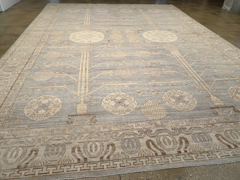 Modern East Turkestan Khotan Oversize Carpet, No.33214 - Gsblank