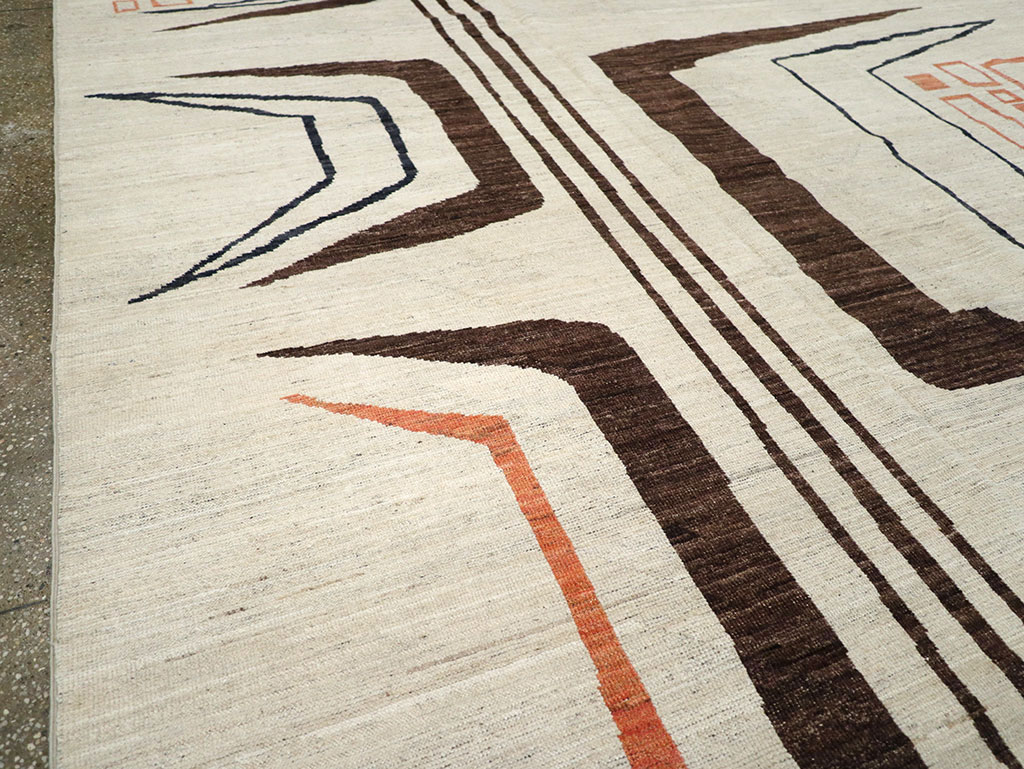 Modern Turkish Art Deco Room Size Carpet, No.33218 - Gsblank