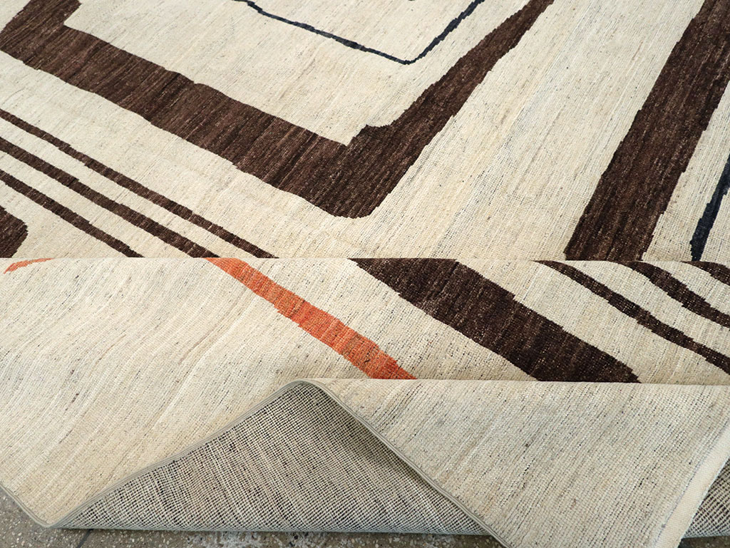 Modern Turkish Art Deco Room Size Carpet, No.33218 - Gsblank