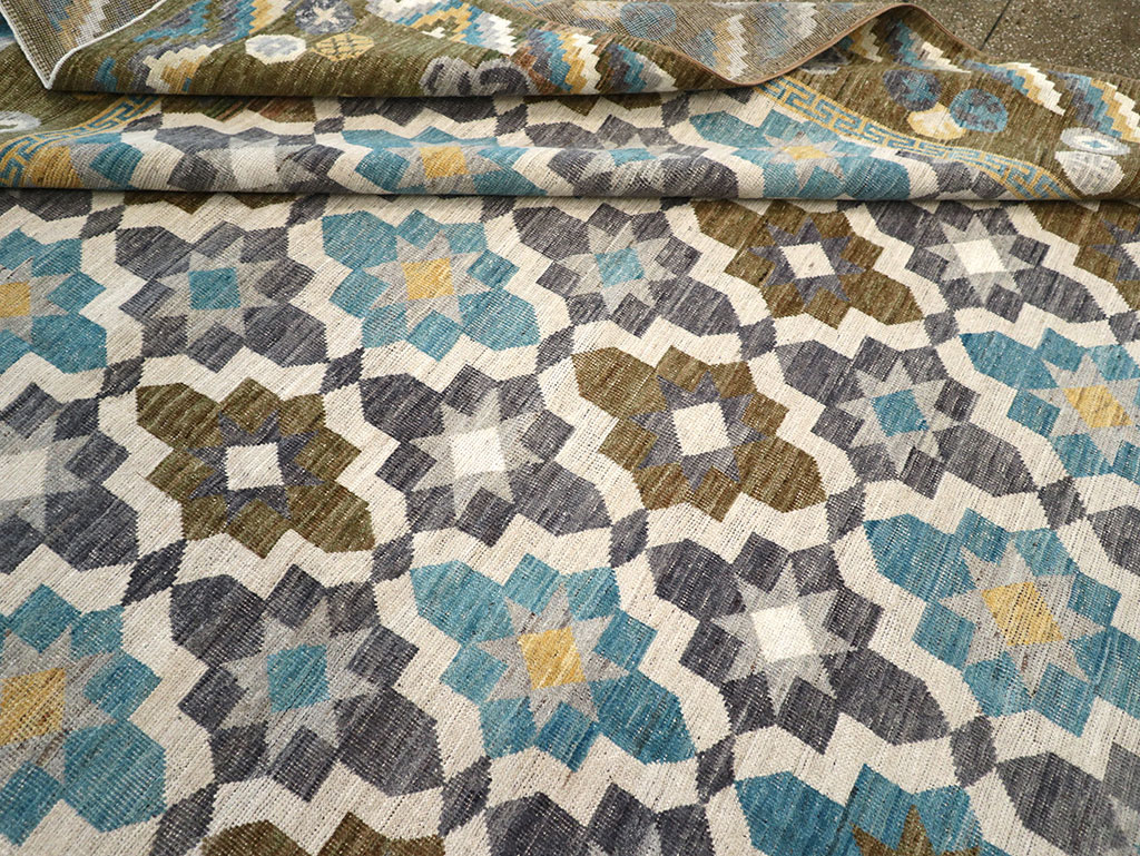 Modern East Turkestan Khotan Large Square Room Size Carpet, No.33221 - Gsblank