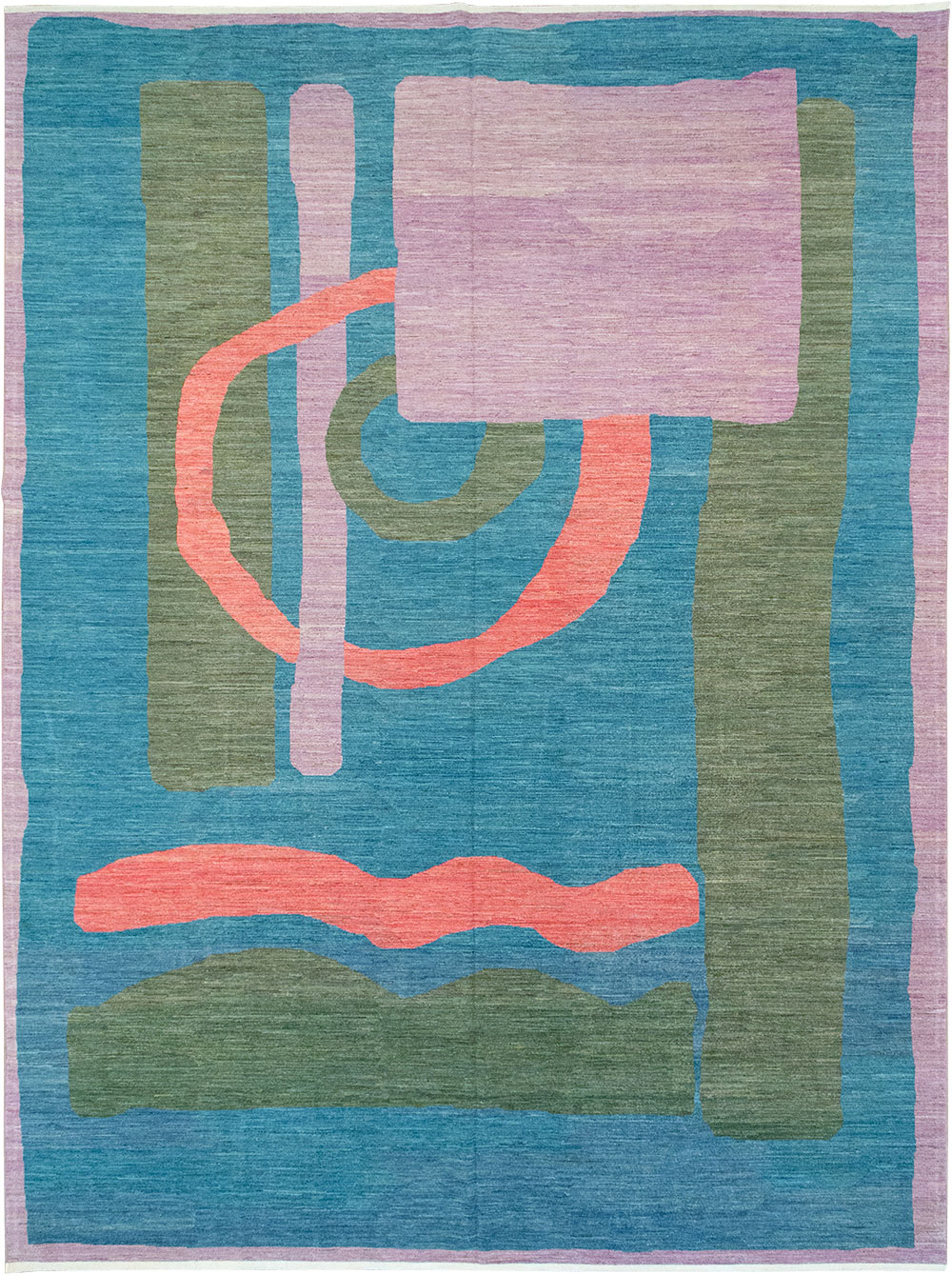 Modern East Turkestan Art Deco Large Carpet, No.33222 - Gsblank