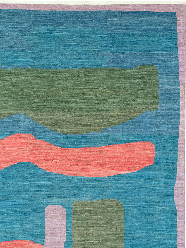 Modern East Turkestan Art Deco Large Carpet, No.33222 - Gsblank