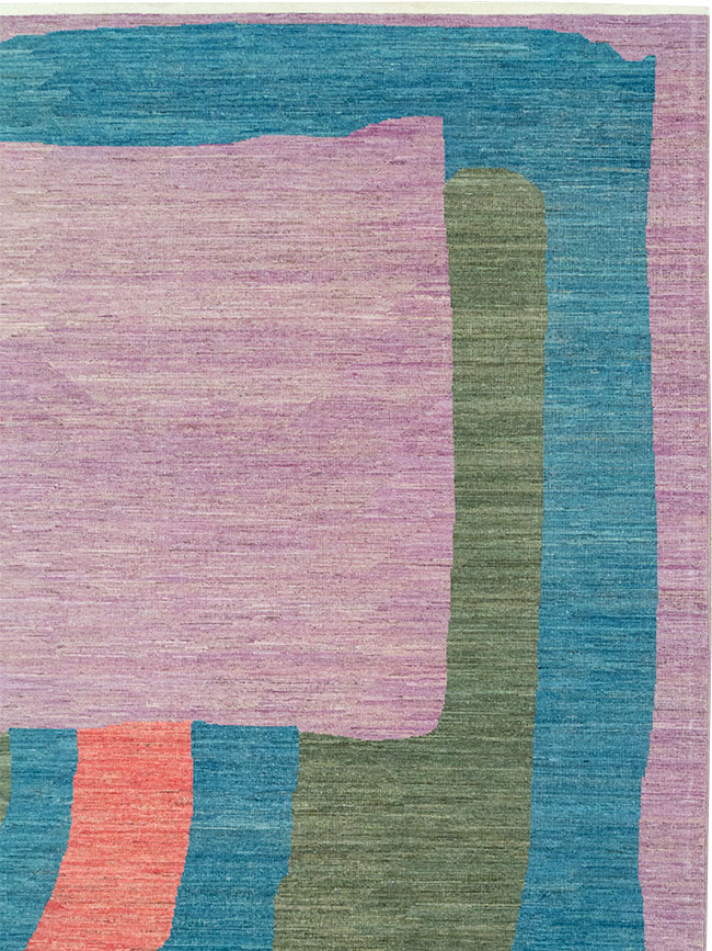 Modern East Turkestan Khotan Art Deco Large Carpet, No.33222 - Gsblank
