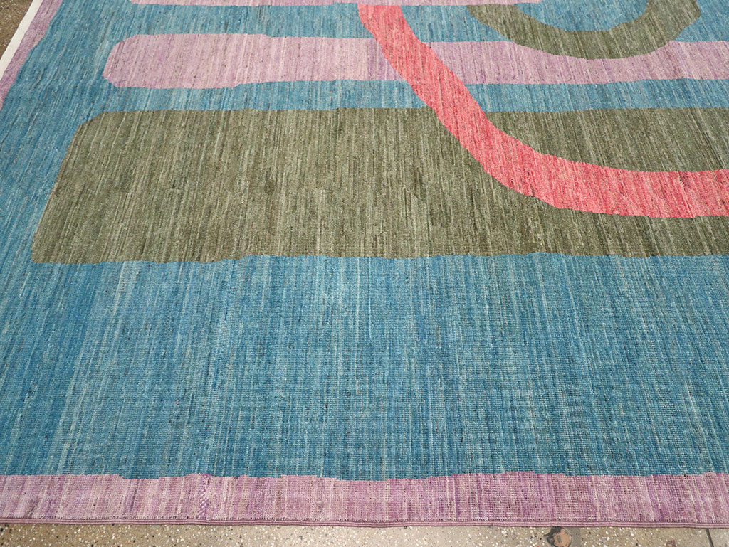 Modern East Turkestan Khotan Art Deco Large Carpet, No.33222 - Gsblank