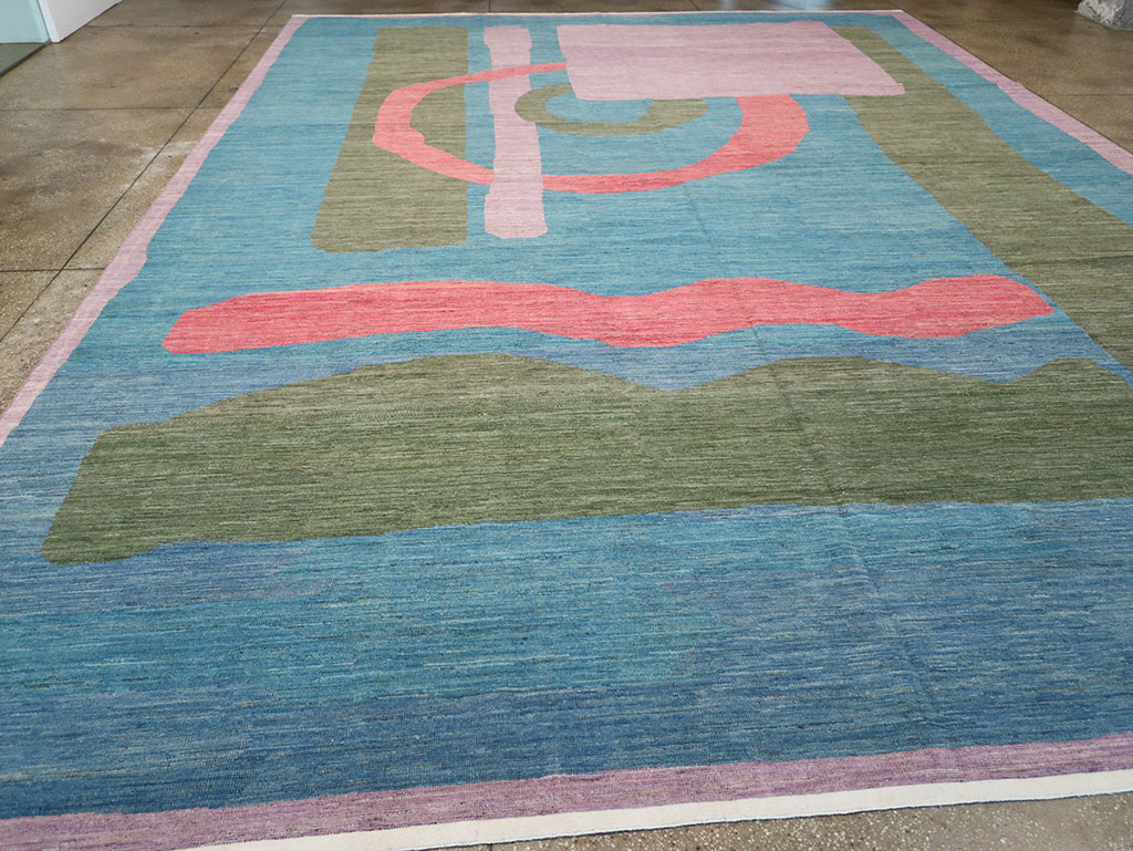 Modern East Turkestan Art Deco Large Carpet, No.33222 - Gsblank