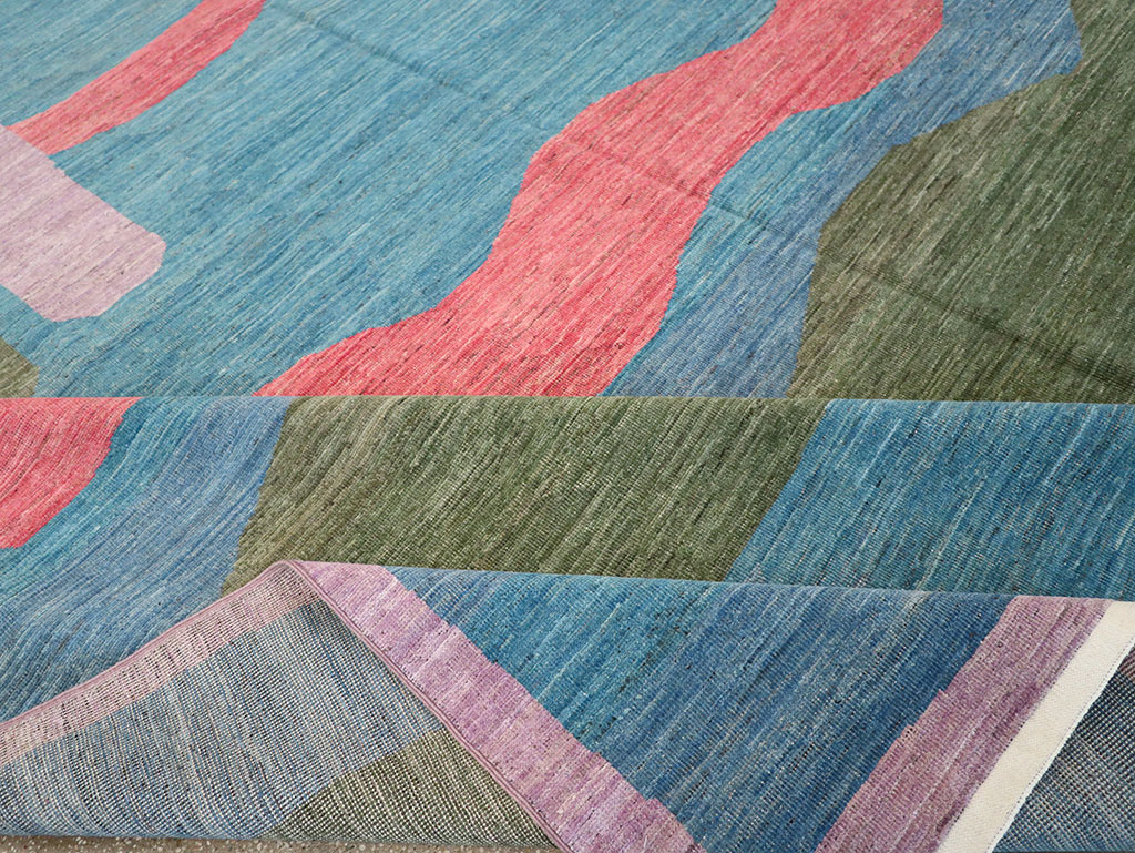 Modern East Turkestan Art Deco Large Carpet, No.33222 - Gsblank