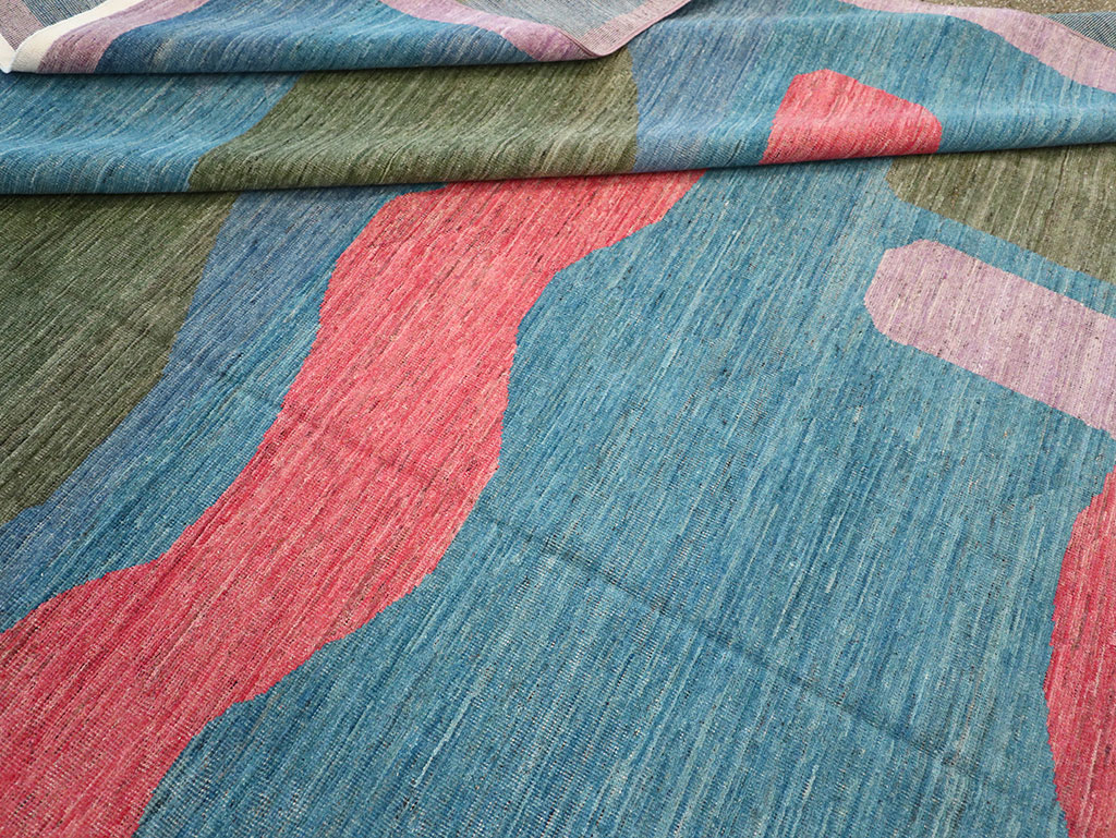 Modern East Turkestan Art Deco Large Carpet, No.33222 - Gsblank