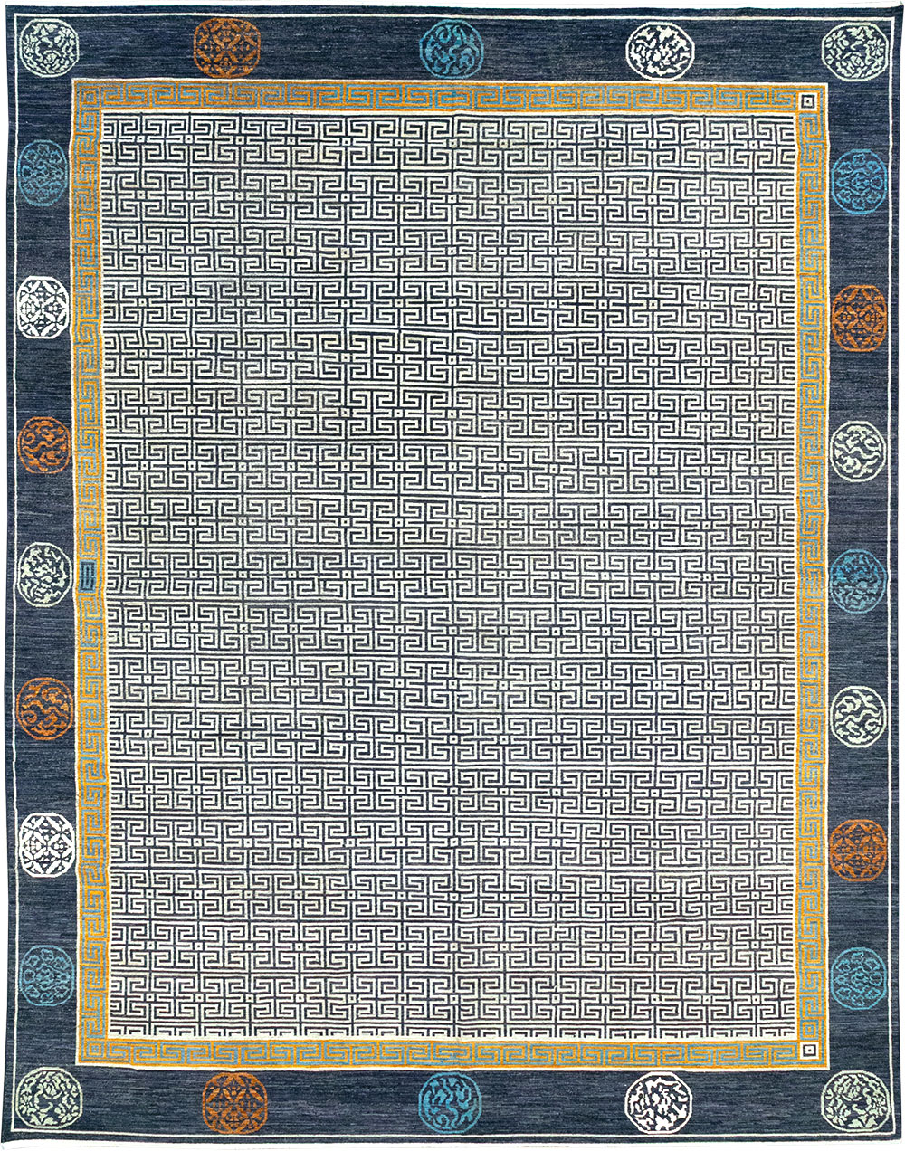 Modern East Turkestan Khotan Large Carpet, No.33223 - Gsblank
