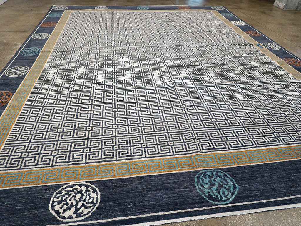 Modern East Turkestan Khotan Large Carpet, No.33223 - Gsblank