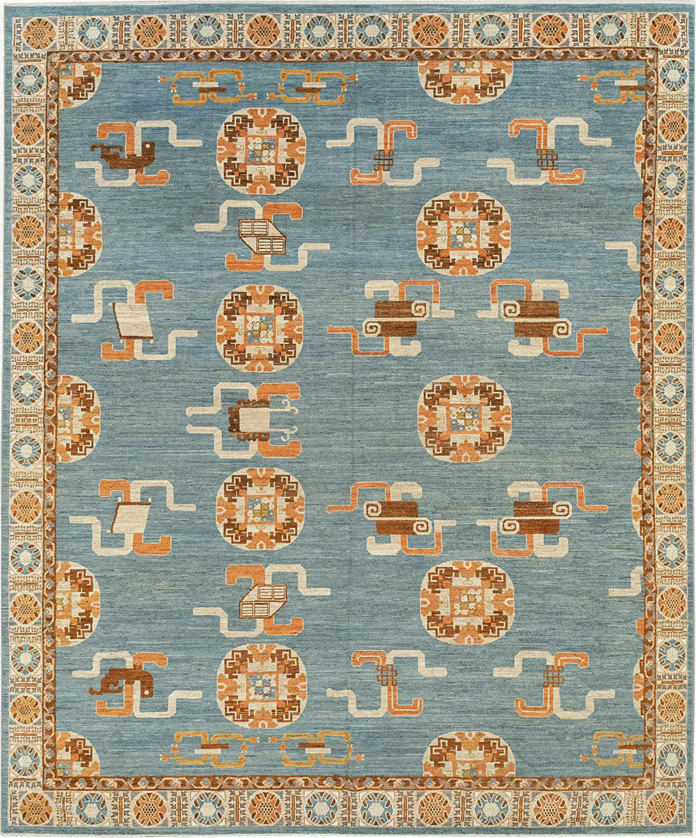 Modern East Turkestan Khotan Large Room Size Carpet, No.33225 - Gsblank