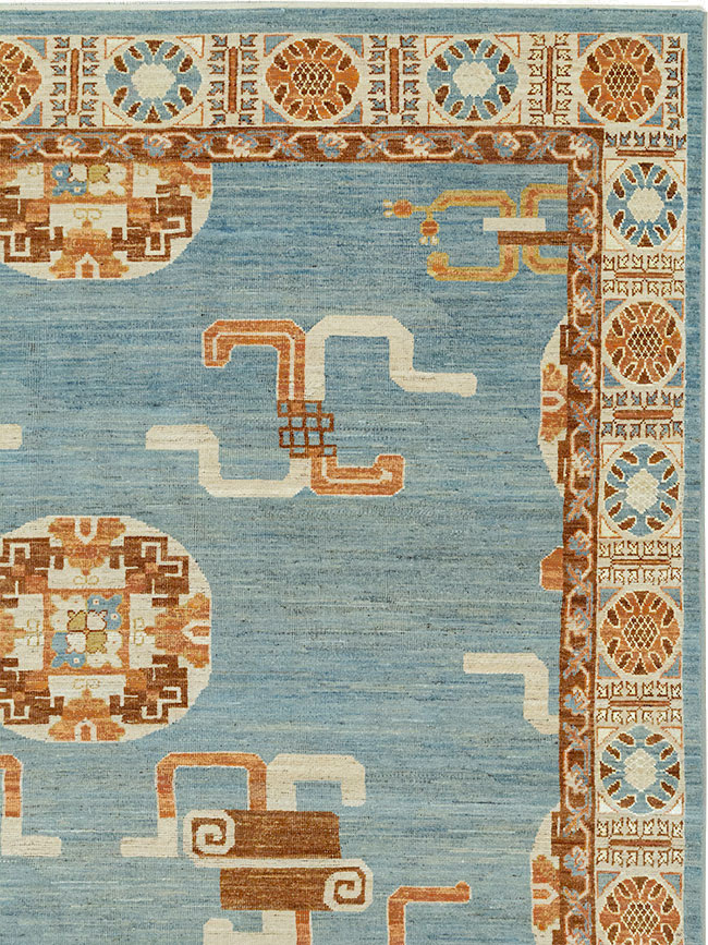 Modern East Turkestan Khotan Large Room Size Carpet, No.33225 - Gsblank
