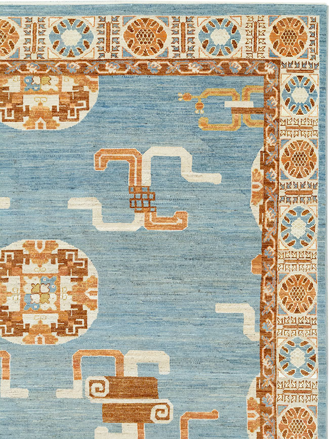Modern East Turkestan Khotan Large Room Size Carpet, No.33225 - Gsblank