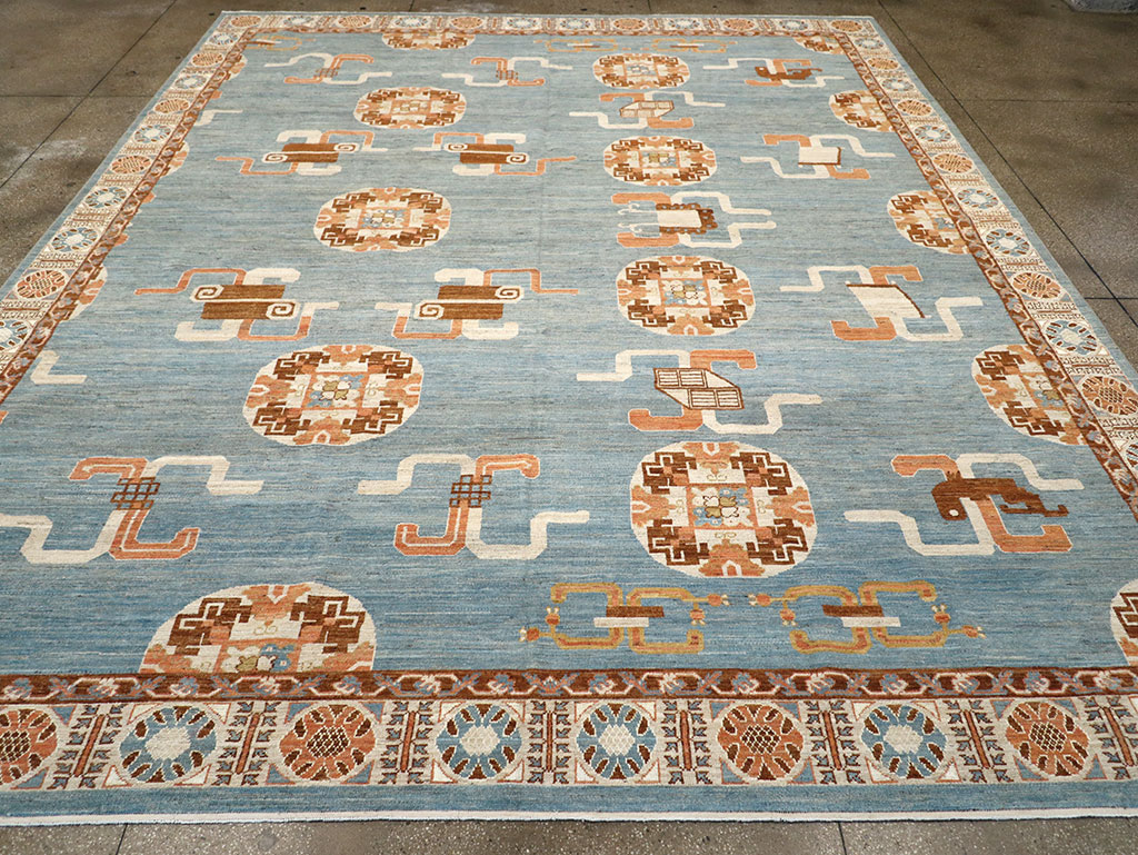 Modern East Turkestan Khotan Large Room Size Carpet, No.33225 - Gsblank