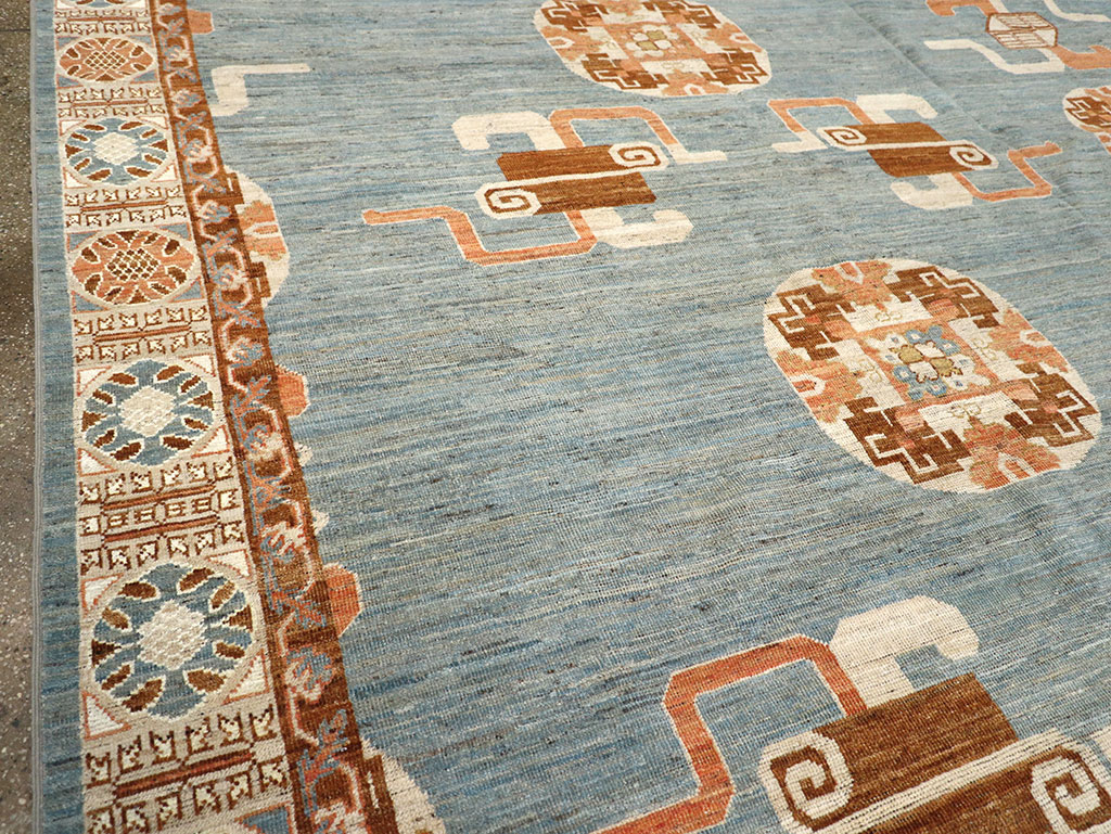 Modern East Turkestan Khotan Large Room Size Carpet, No.33225 - Gsblank
