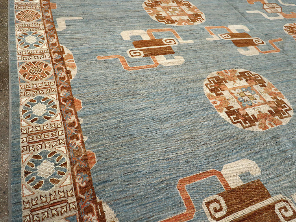 Modern East Turkestan Khotan Large Room Size Carpet, No.33225 - Gsblank
