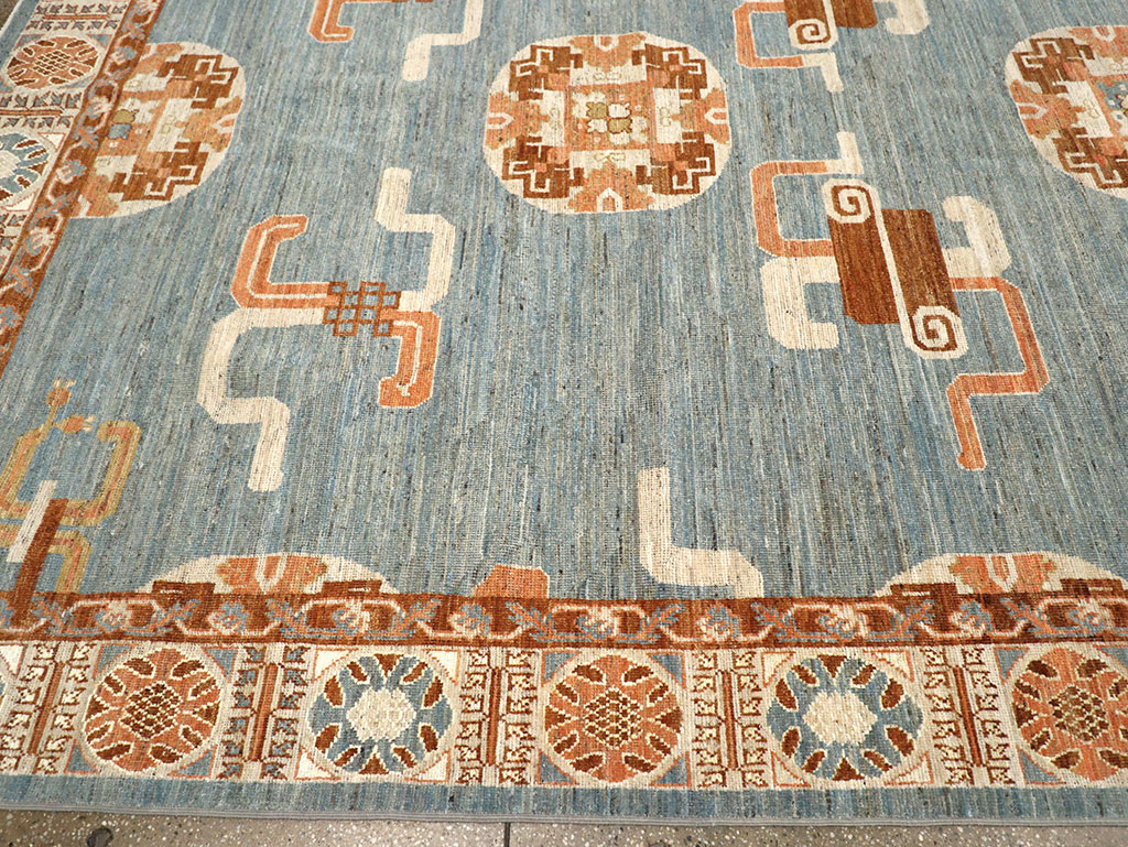 Modern East Turkestan Khotan Large Room Size Carpet, No.33225 - Gsblank