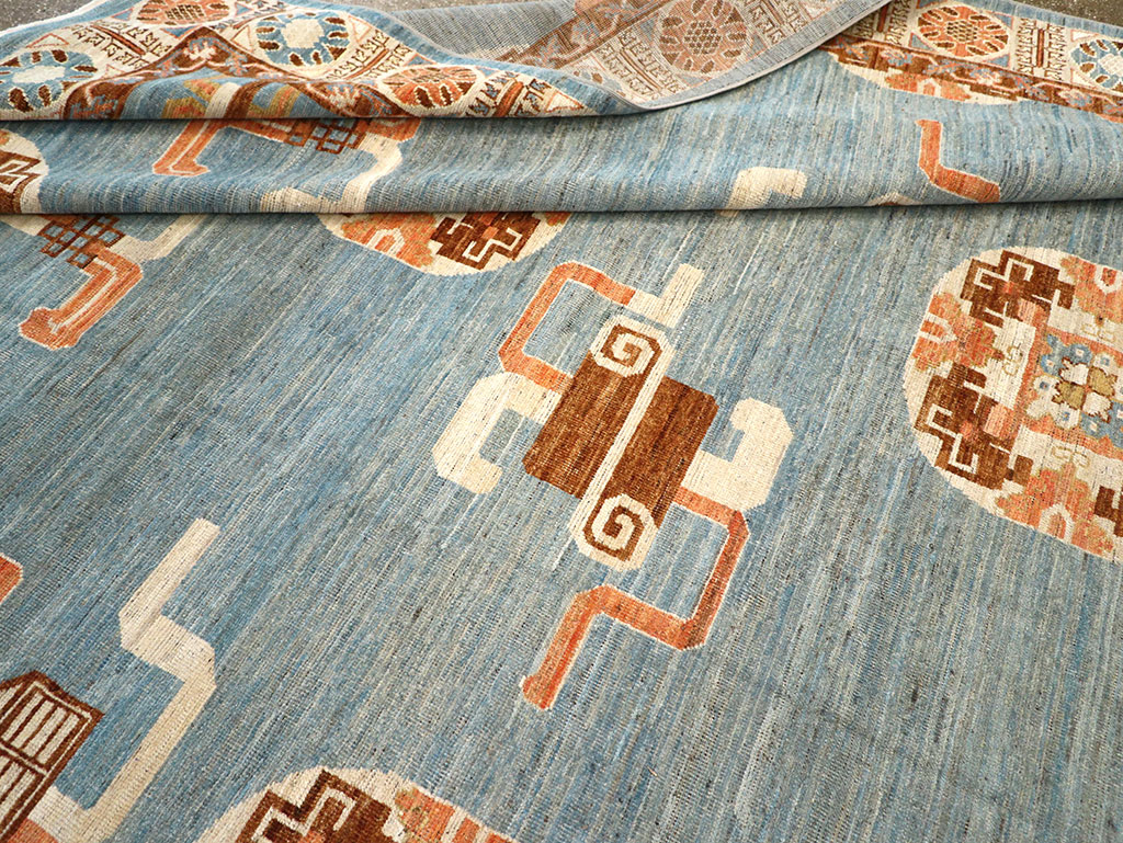 Modern East Turkestan Khotan Large Room Size Carpet, No.33225 - Gsblank