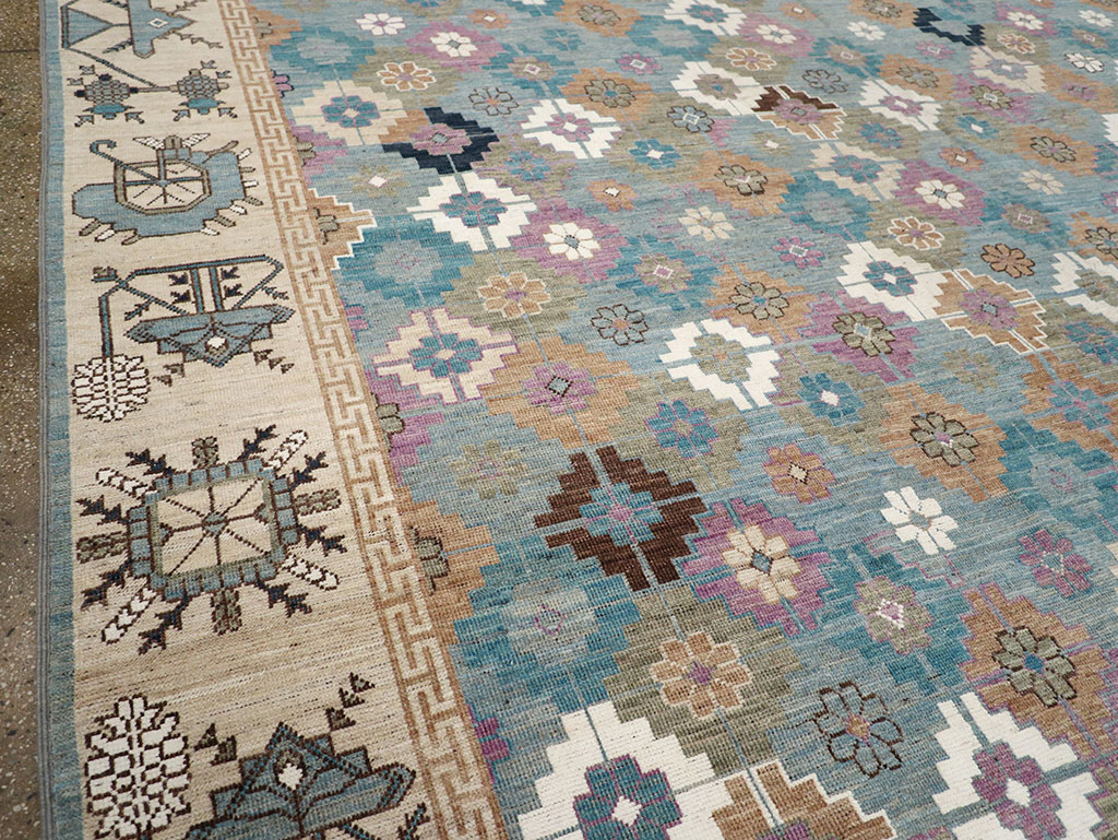 Modern East Turkestan Khotan Room Size Carpet, No.33226 - Gsblank