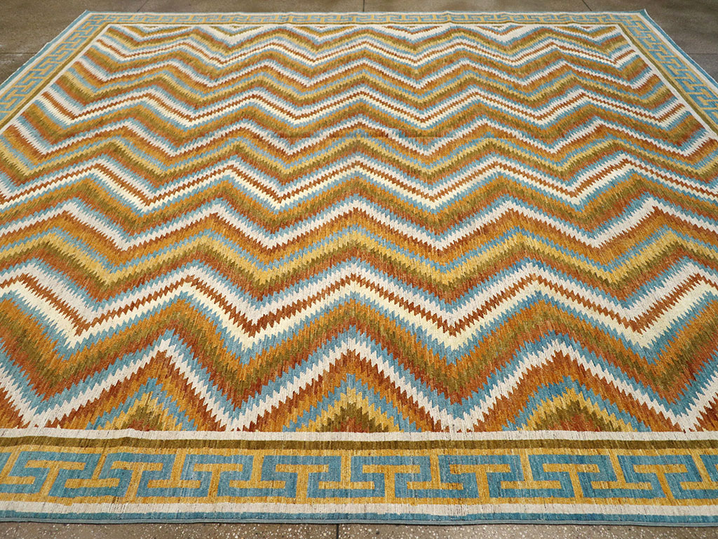 Modern East Turkestan Khotan Large Room Size Carpet, No.33228 - Gsblank