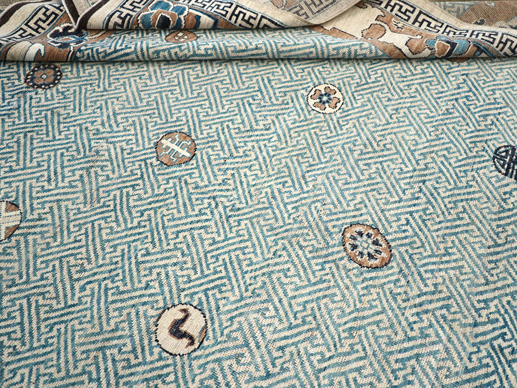 Modern East Turkestan Khotan Room Size Carpet, No.33232 - Gsblank