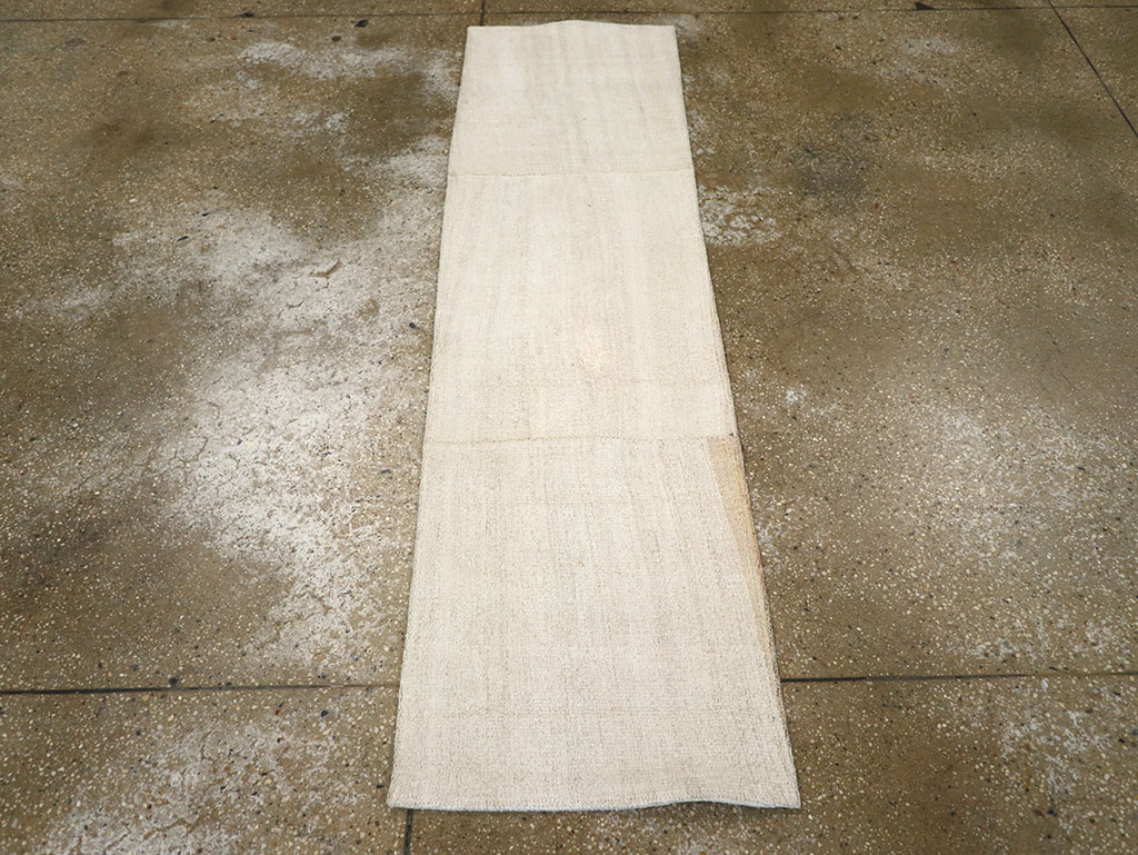 Vintage Turkish Flatweave Kilim Small Runner, No.33236 - Gsblank