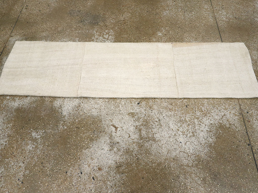 Vintage Turkish Flatweave Kilim Small Runner, No.33236 - Gsblank