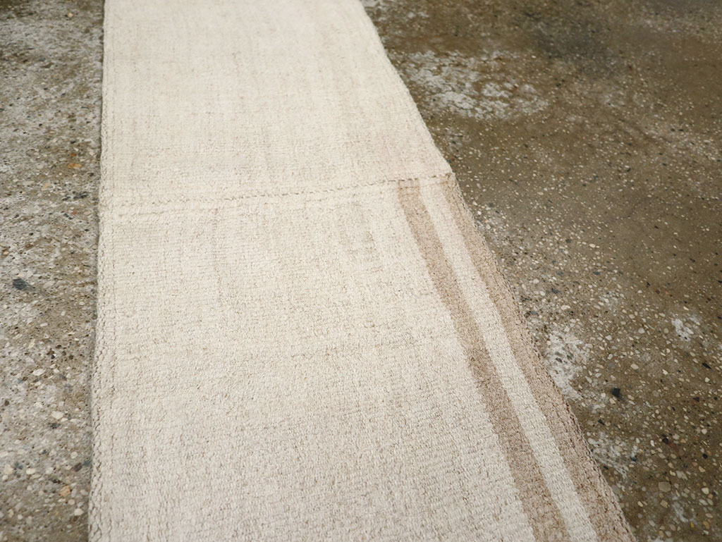 Vintage Turkish Flatweave Kilim Small Runner, No.33237 - Gsblank