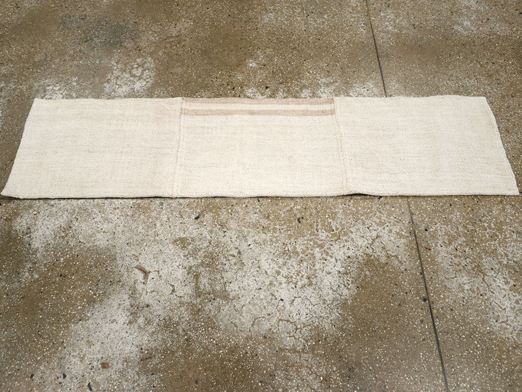 Vintage Turkish Flatweave Kilim Small Runner, No.33237 - Gsblank