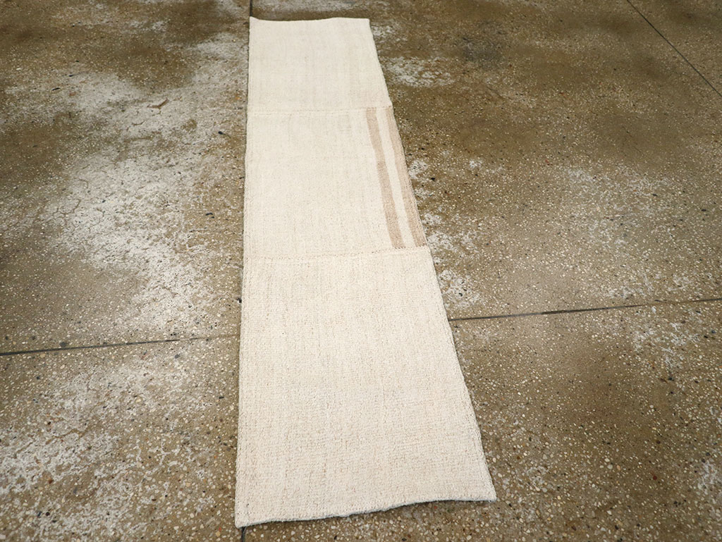 Vintage Turkish Flatweave Kilim Small Runner, No.33237 - Gsblank