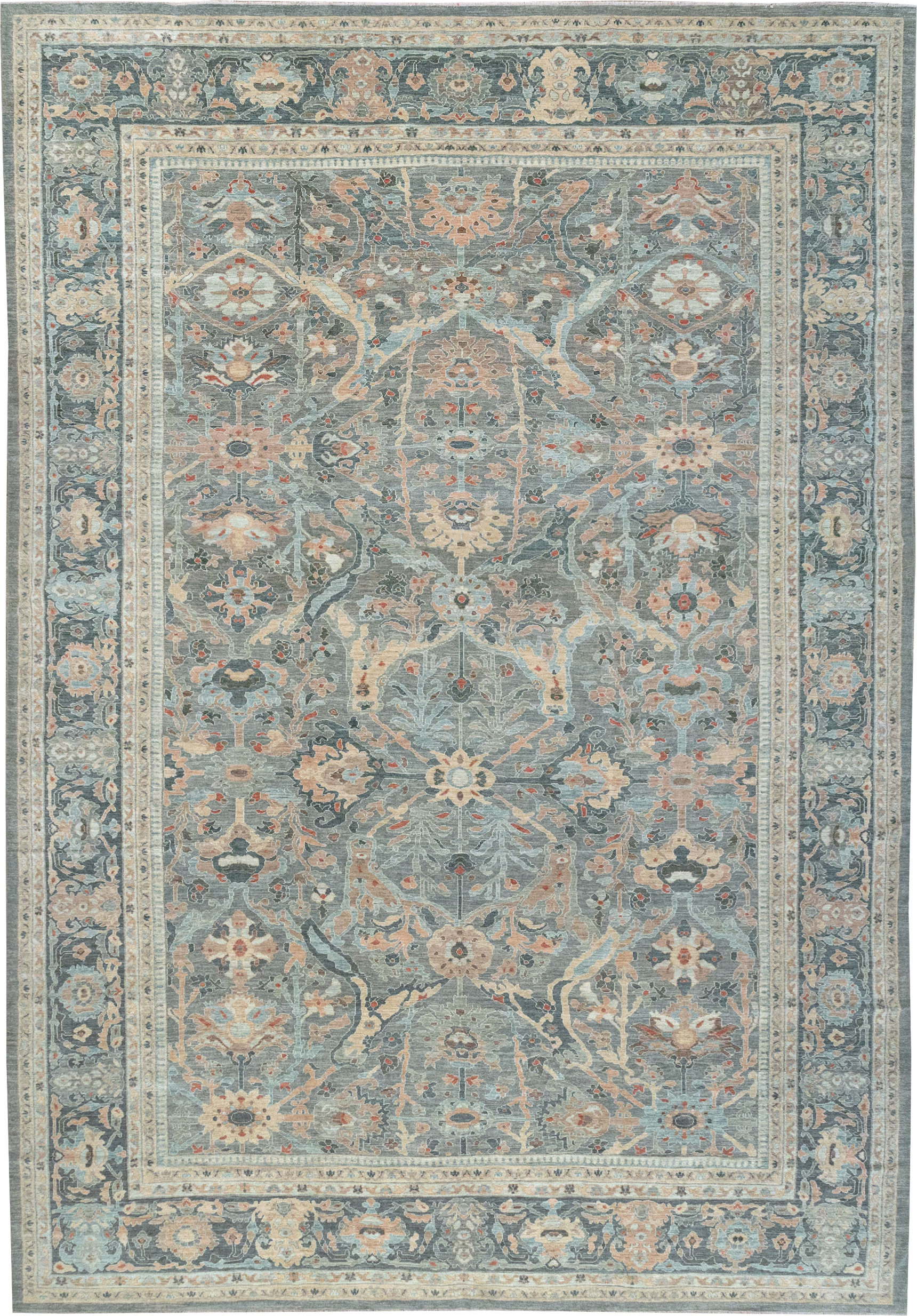 Modern Persian Sultanabad Oversize Carpet, No.33239 - Gsblank