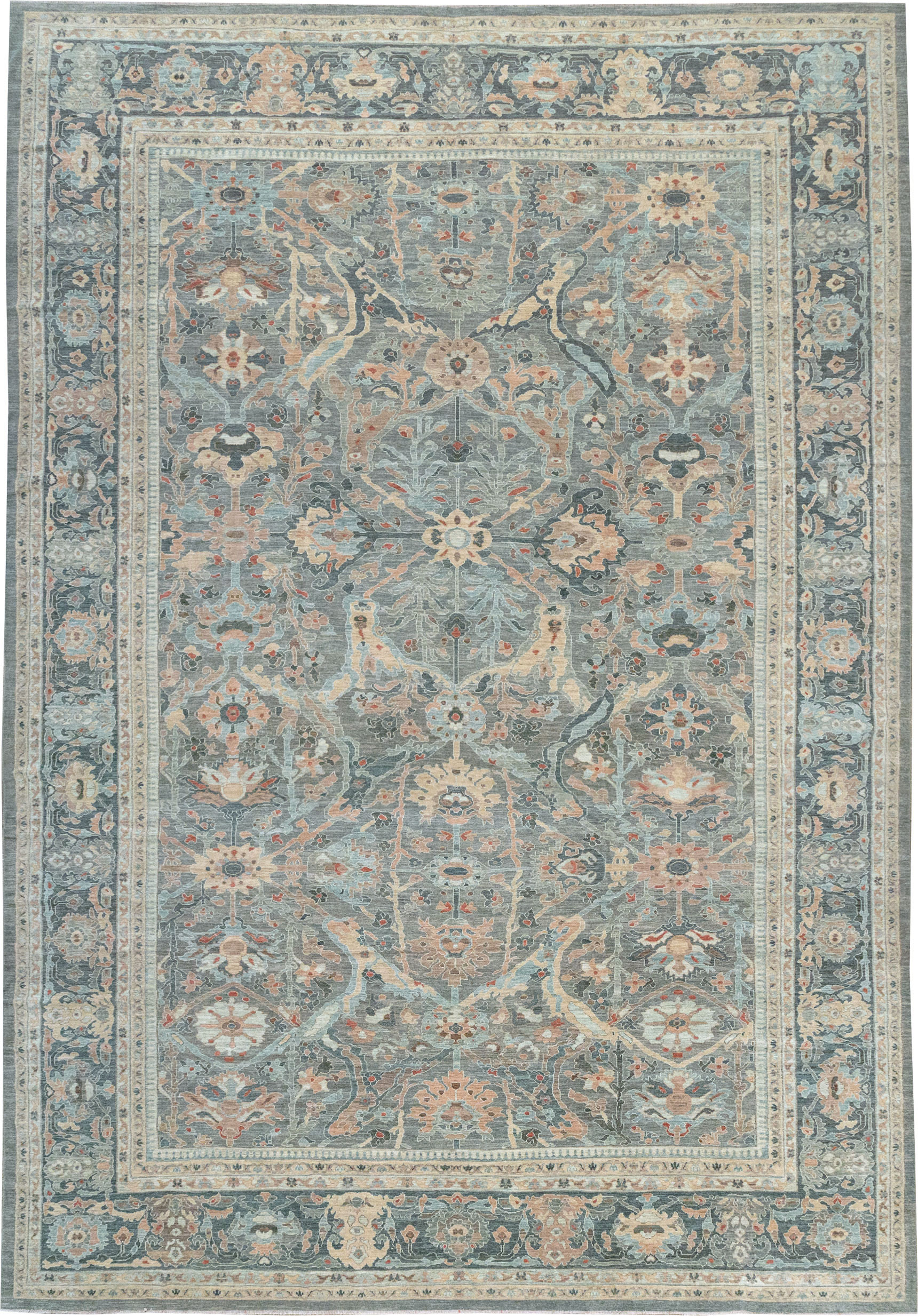 Modern Persian Sultanabad Oversize Carpet, No.33239 - Gsblank