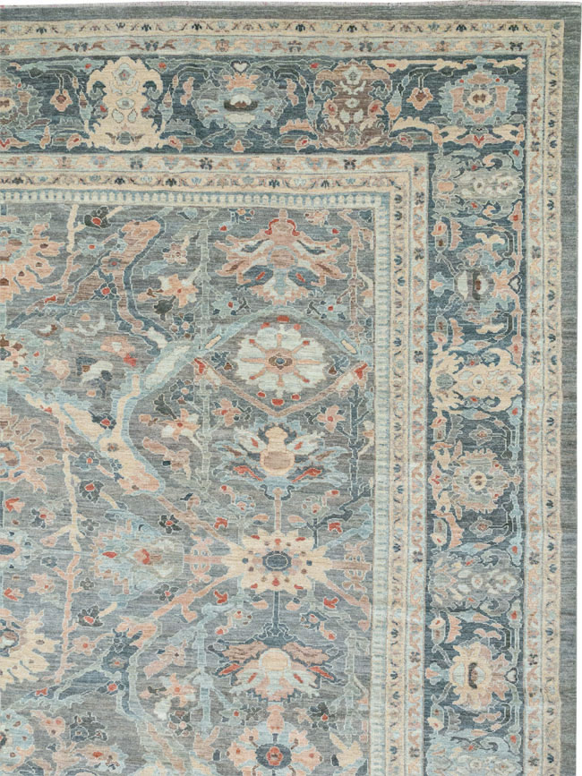 Modern Persian Sultanabad Oversize Carpet, No.33239 - Gsblank