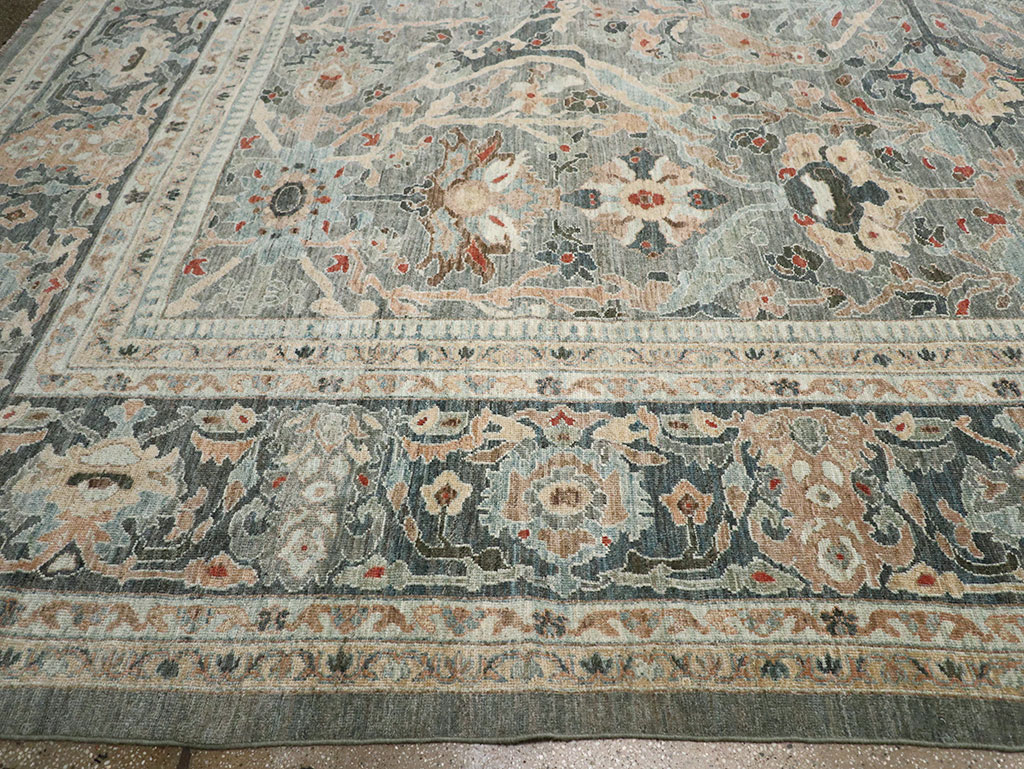 Modern Persian Sultanabad Oversize Carpet, No.33239 - Gsblank