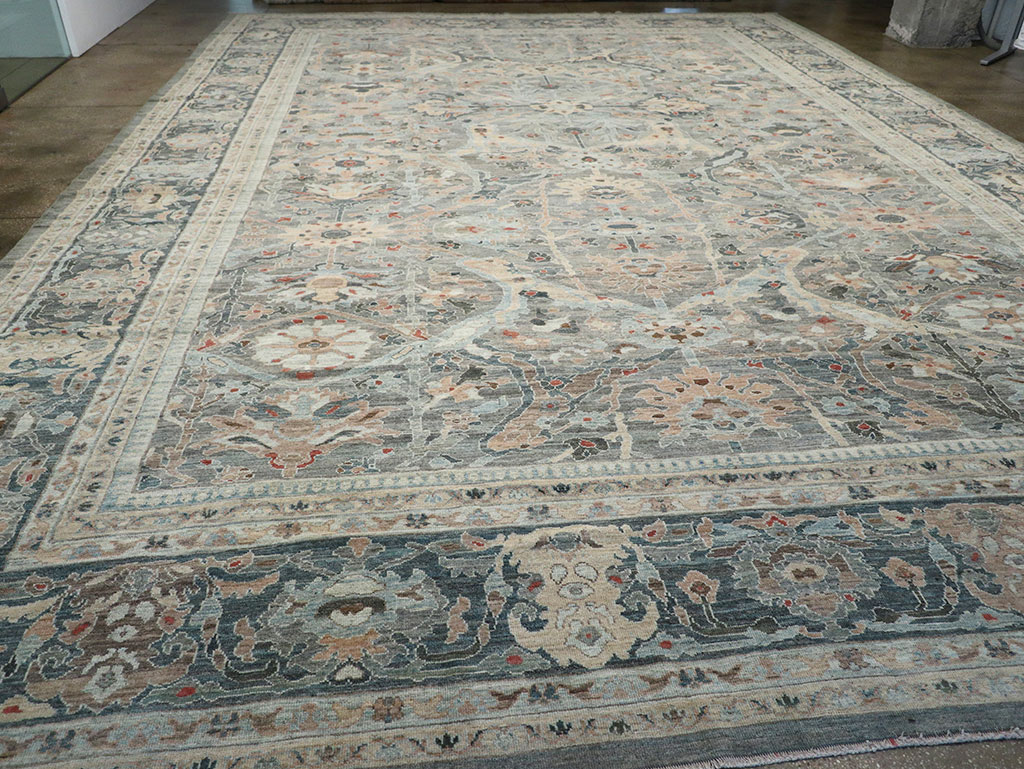 Modern Persian Sultanabad Oversize Carpet, No.33239 - Gsblank