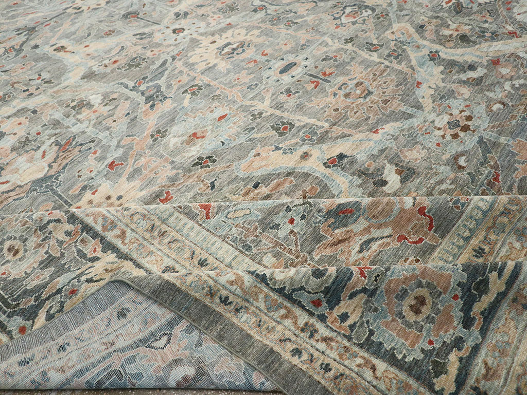 Modern Persian Sultanabad Oversize Carpet, No.33239 - Gsblank