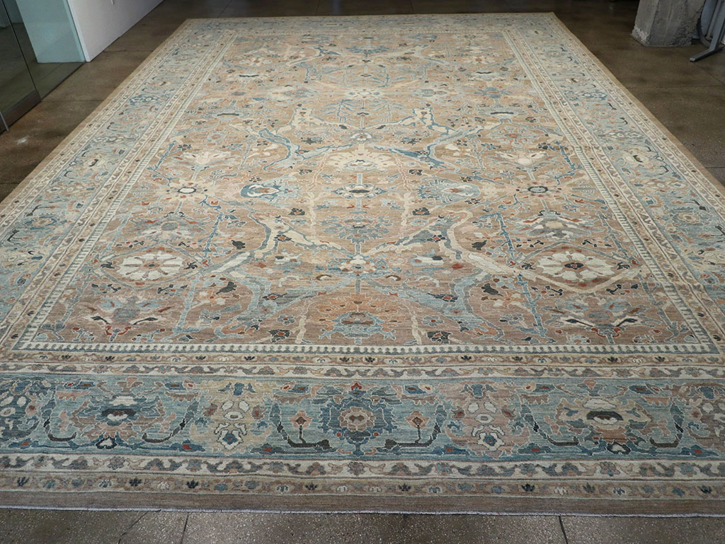 Modern Persian Sultanabad Oversize Carpet, No.33240 - Gsblank