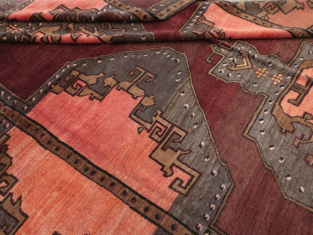 Vintage Turkish Anatolian Large Square Room Size Carpet, No.33254 - Gsblank