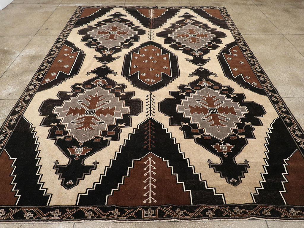 Vintage Turkish Anatolian Large Room Size Carpet, No.33255 - Gsblank