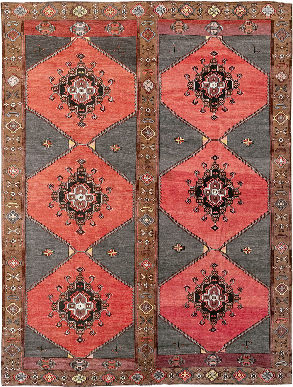 Vintage Turkish Anatolian Room Size Carpet, No.33257 - Gsblank