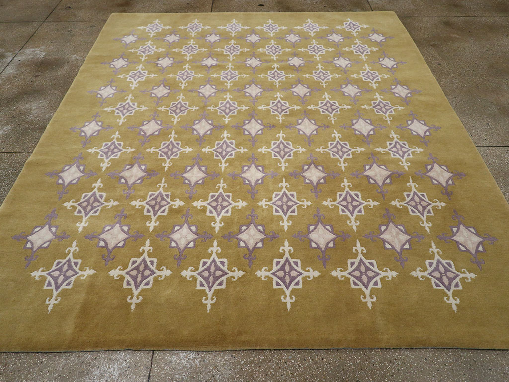 Modern Tibetan Contemporary Room Size Carpet, No.33261 - Gsblank