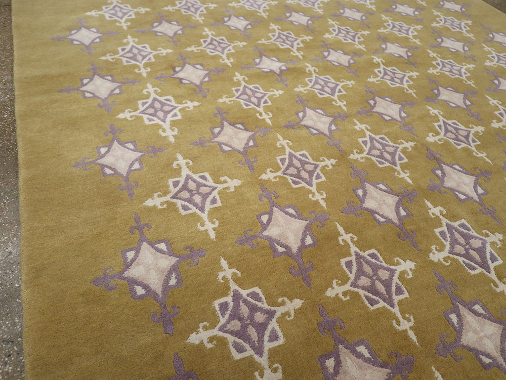 Modern Tibetan Contemporary Room Size Carpet, No.33261 - Gsblank